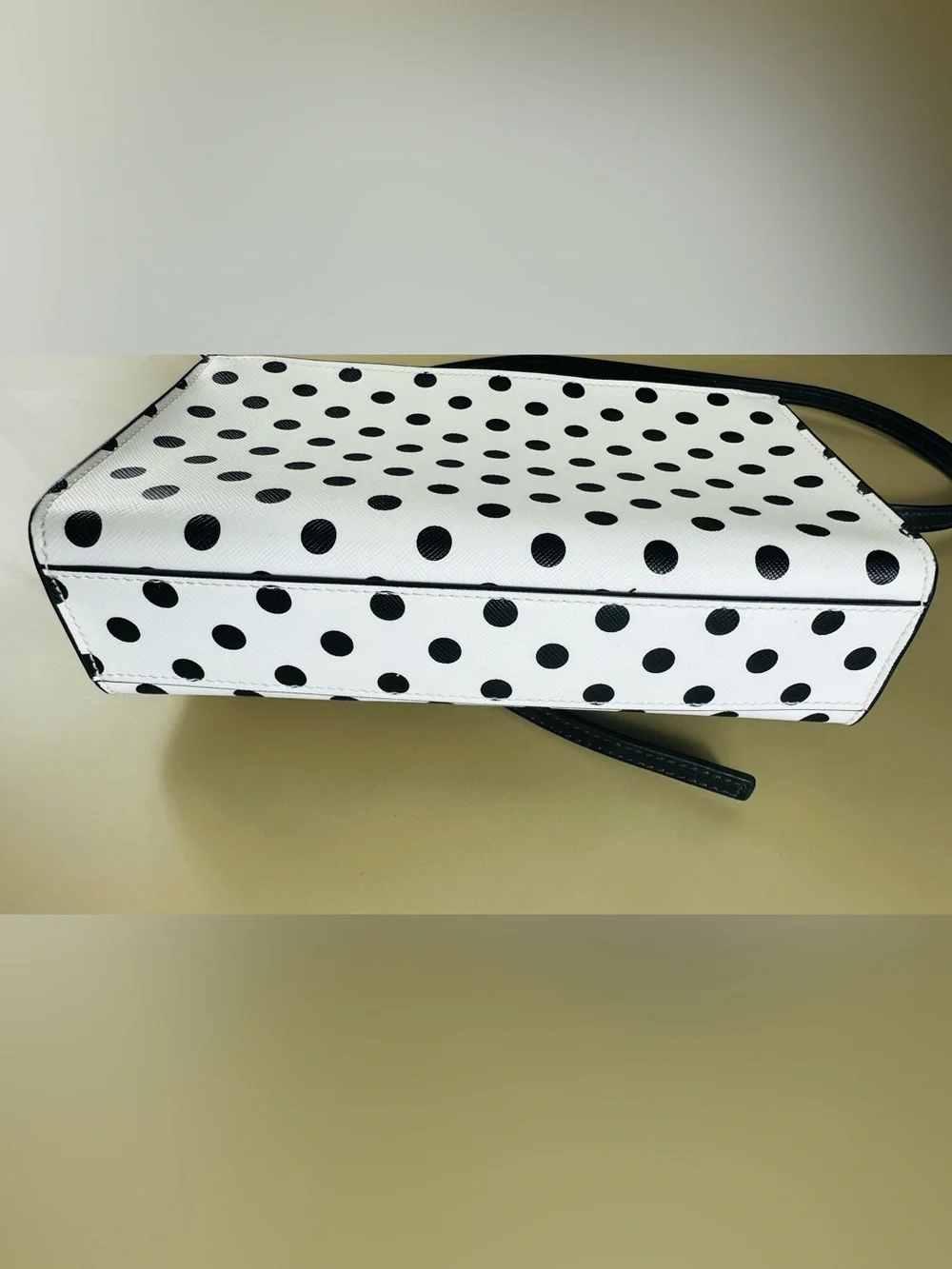 kate spade Black & White Polka Dot Chain Shoulder Bag
